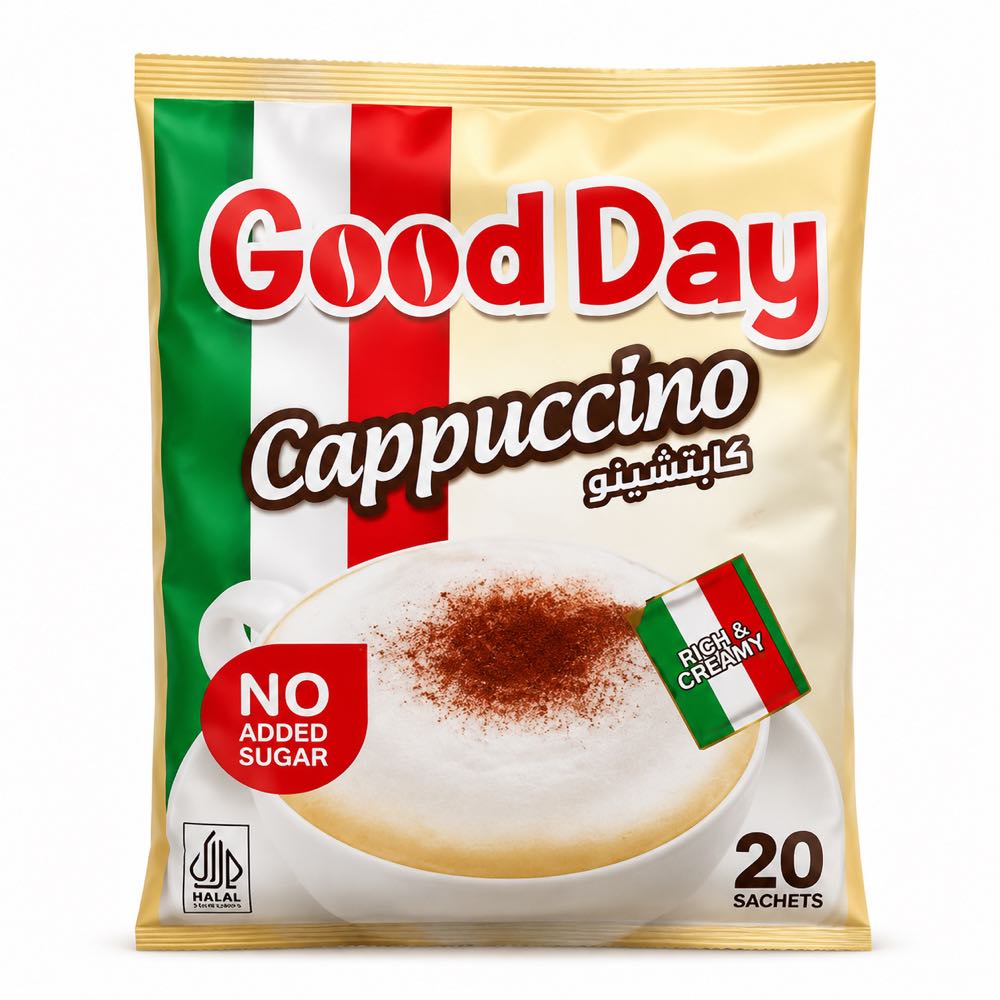 کاپوچینو گوددی بدون شکر Good Day | Cappuccino No Added Sugar