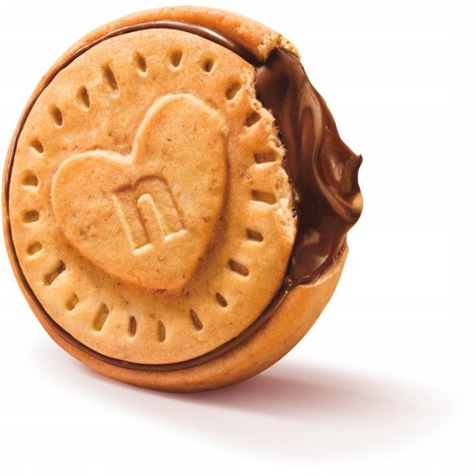 بیسکوییت کرمدار شکلات فندقی نوتلا 166 گرم