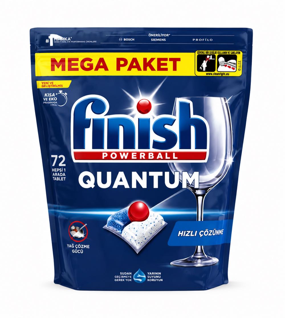قرص ماشین ظرفشویی فینیش 72 عددی  Finish Quantum  