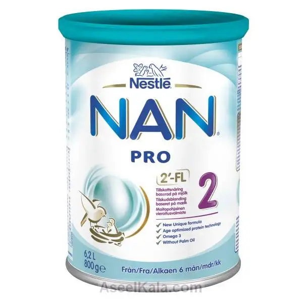 شیر خشک نان 2 پرو وزن 800 گرمی NAN Pro 